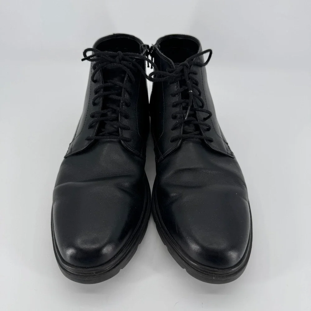 Bostonian Commonwealth Boots Mens 10.5 Black Leather Chukka Flexlite Waterproof